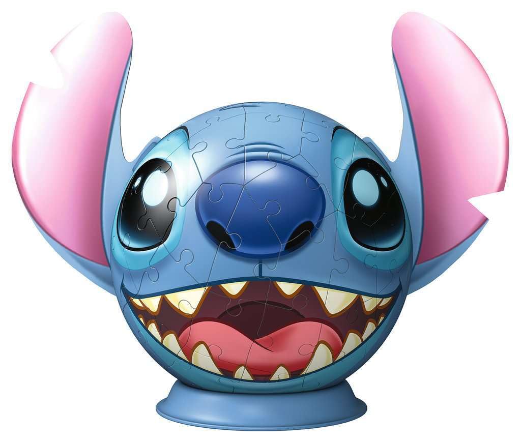 032 Ravensburger - Puzzle 3D Niños Disney: Lilo Y Stitch | Puzzle Disney para Niños De 6 Años O Más | Maquetas para Montar con 77 Piezas | Stitch Niños