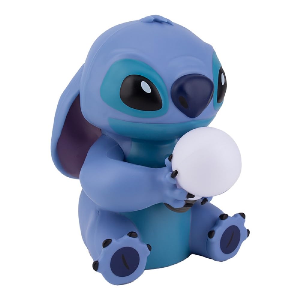 009 Luz de Stitch - Producto oficial Lilo & Stitch, lámpara coleccionable Disney, luz de noche decorativa para mesita de noche