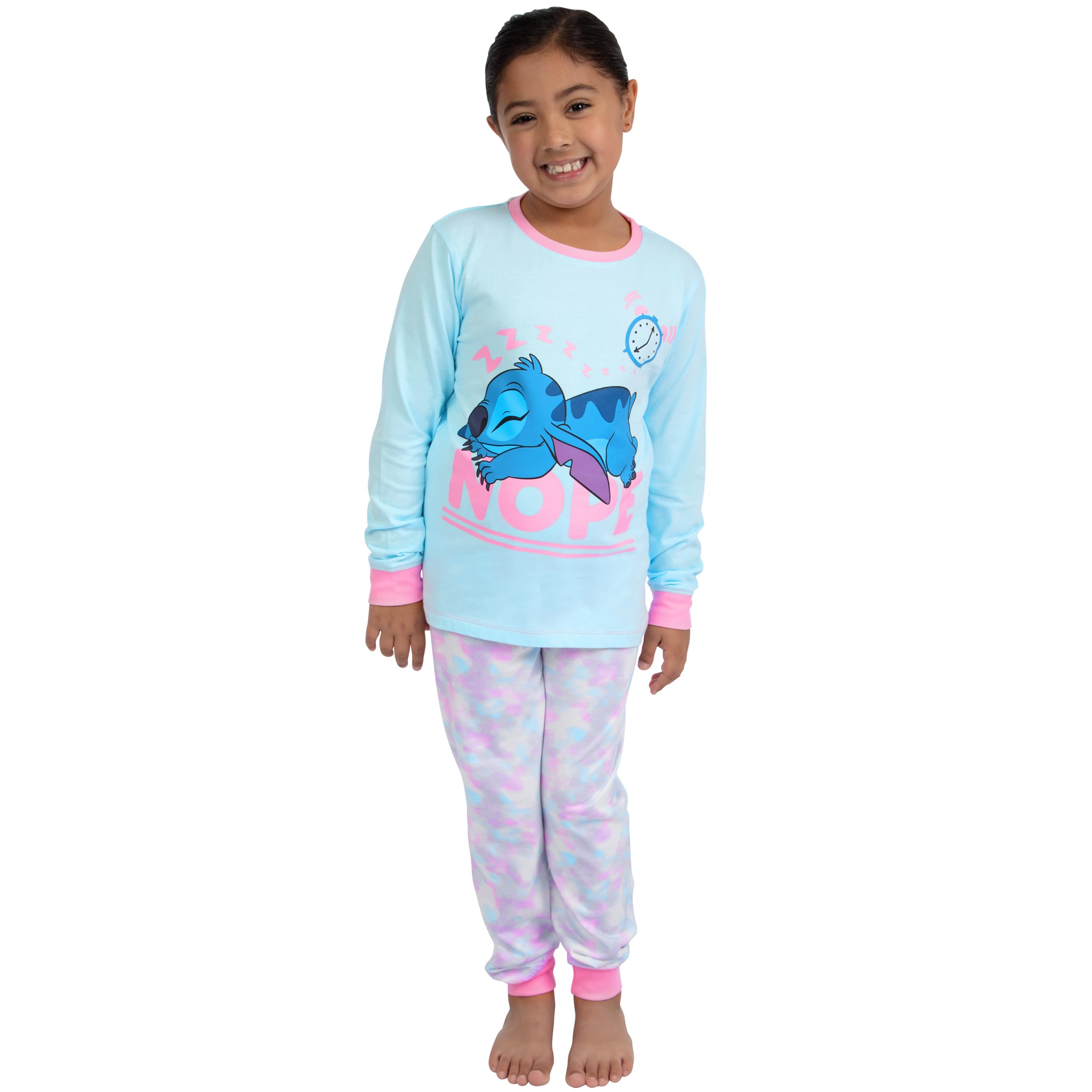 018 Pijama Lilo & Stitch Tie-Dye para Niñas | Talla 9-10 años | Ropa de Dormir Oficial Disney Azul