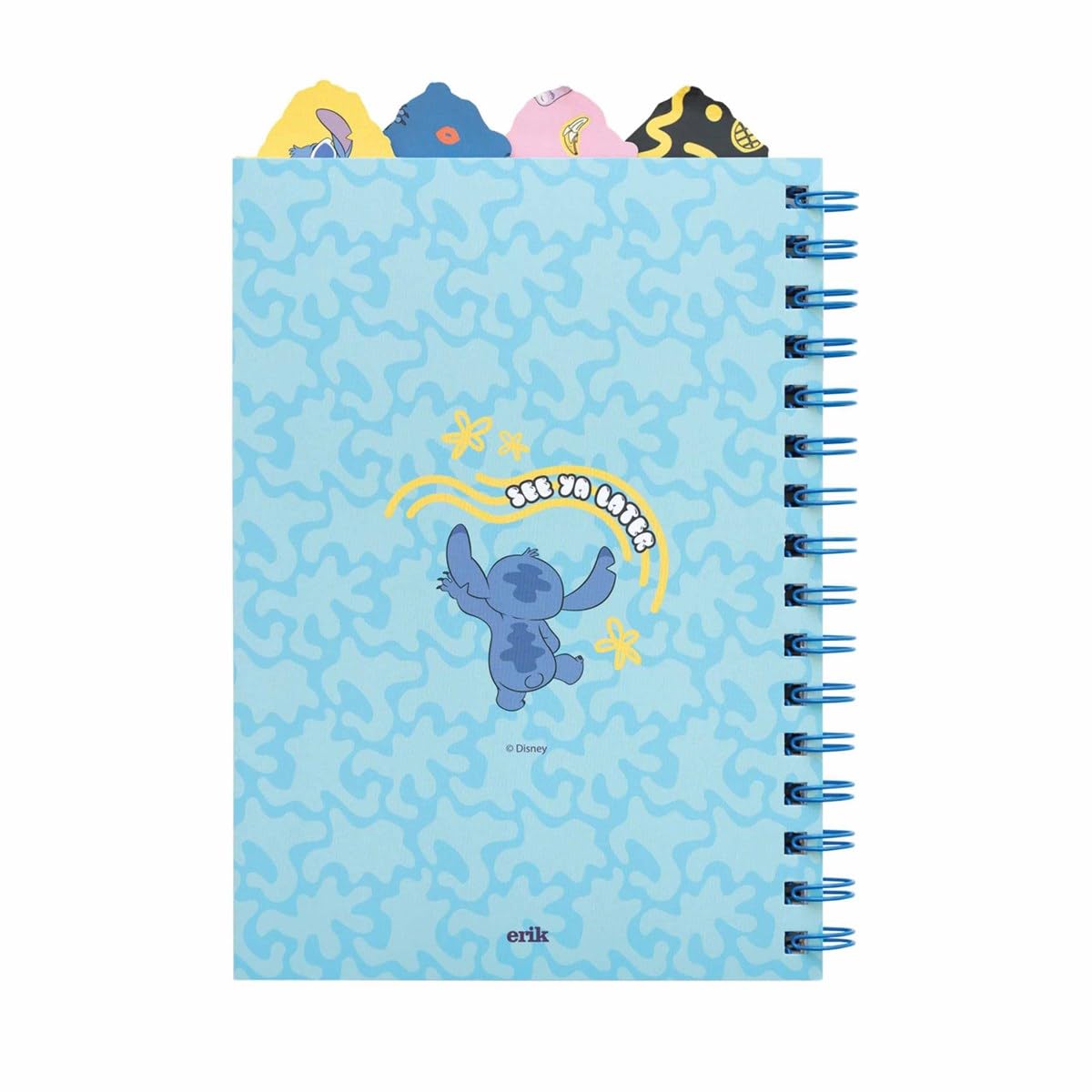 034 Grupo Erik Libreta Stitch con Separadores - Cuaderno A5 punteado escolar - Libreta niña para apuntes │ Lilo y Stitch regalos niña │ Con Anillas y Tapa blanda (160 págs)