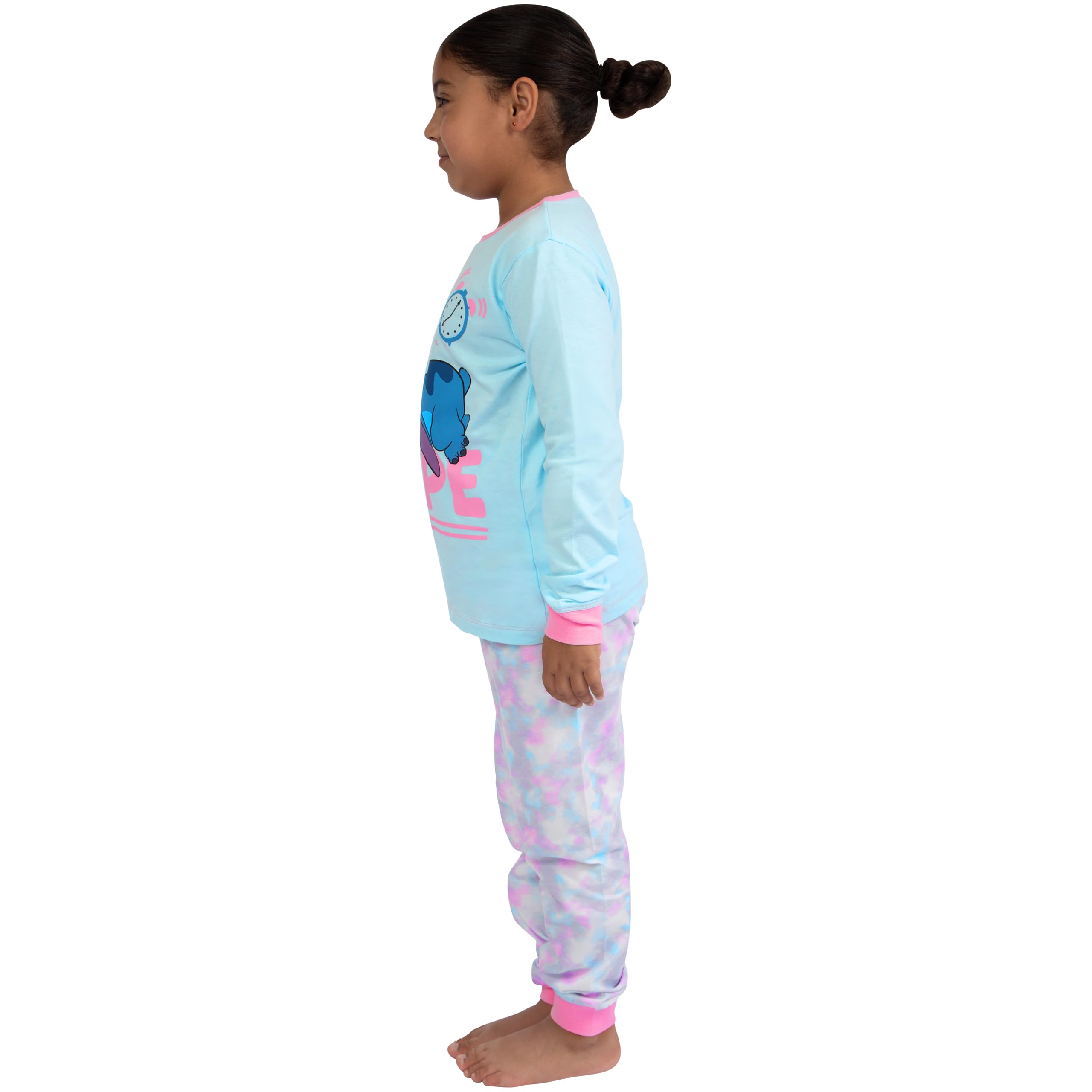 018 Pijama Lilo & Stitch Tie-Dye para Niñas | Talla 9-10 años | Ropa de Dormir Oficial Disney Azul
