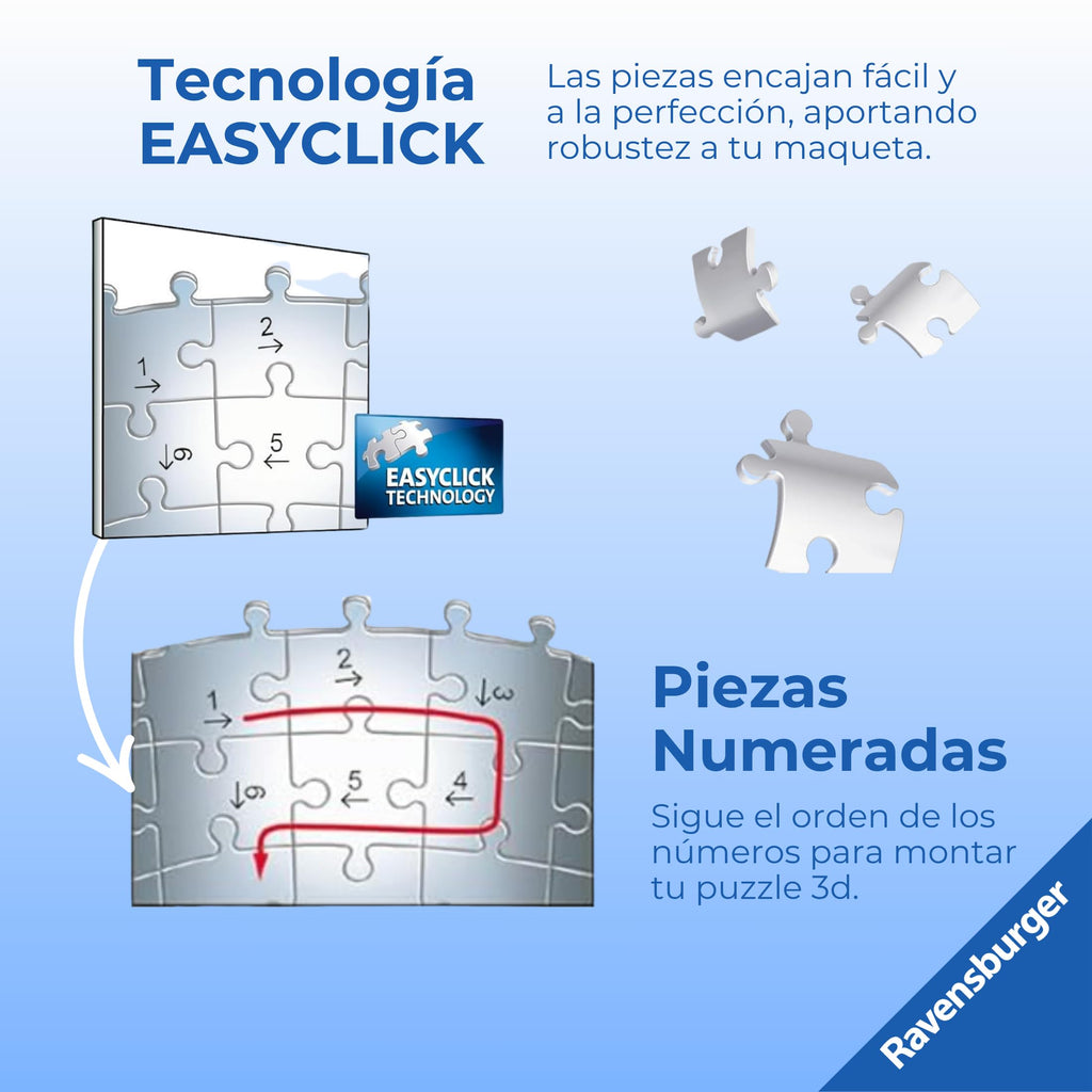 032 Ravensburger - Puzzle 3D Niños Disney: Lilo Y Stitch | Puzzle Disney para Niños De 6 Años O Más | Maquetas para Montar con 77 Piezas | Stitch Niños