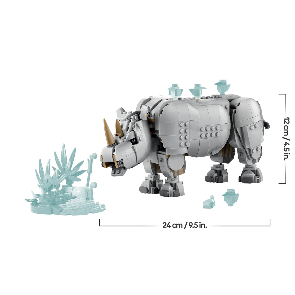 105 Poderoso Rinoceronte + hipopótamo +Morsa de Lego (Set Creator)- Regalo para Niños y Niñas de 9+ Años