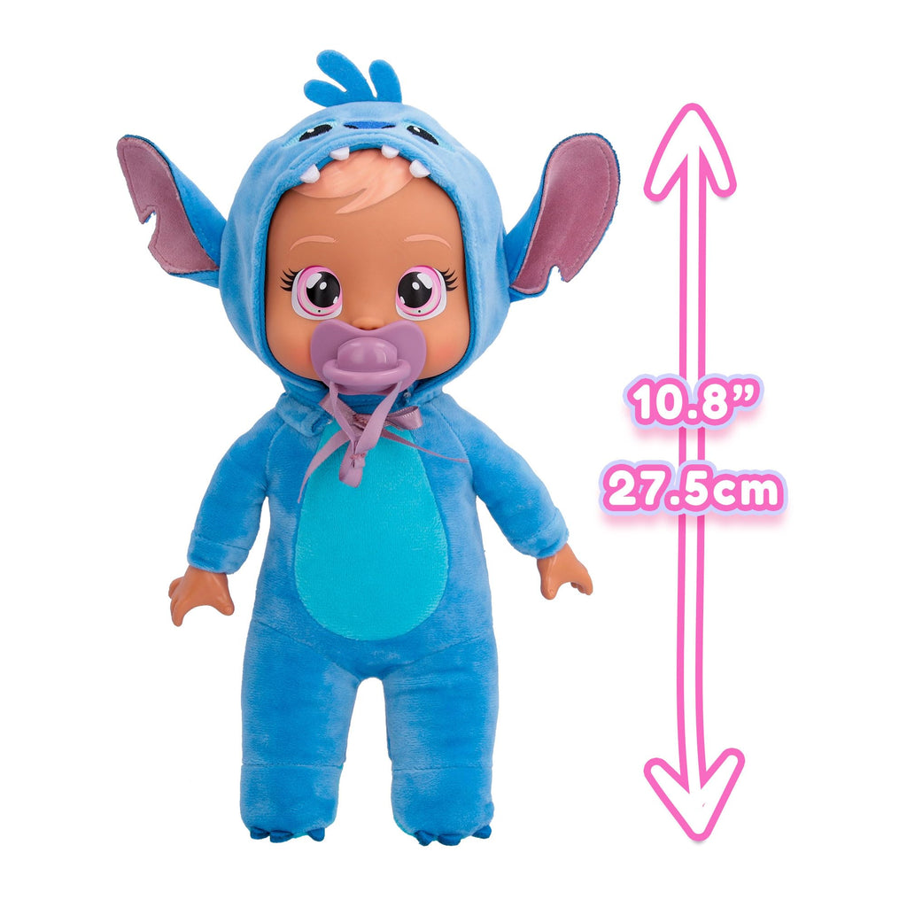 017 Bebé Llorón Stitch de Disney en formato Tiny Cuddles, Llora Lagrimas de Verdad Incluye Pijama Disney