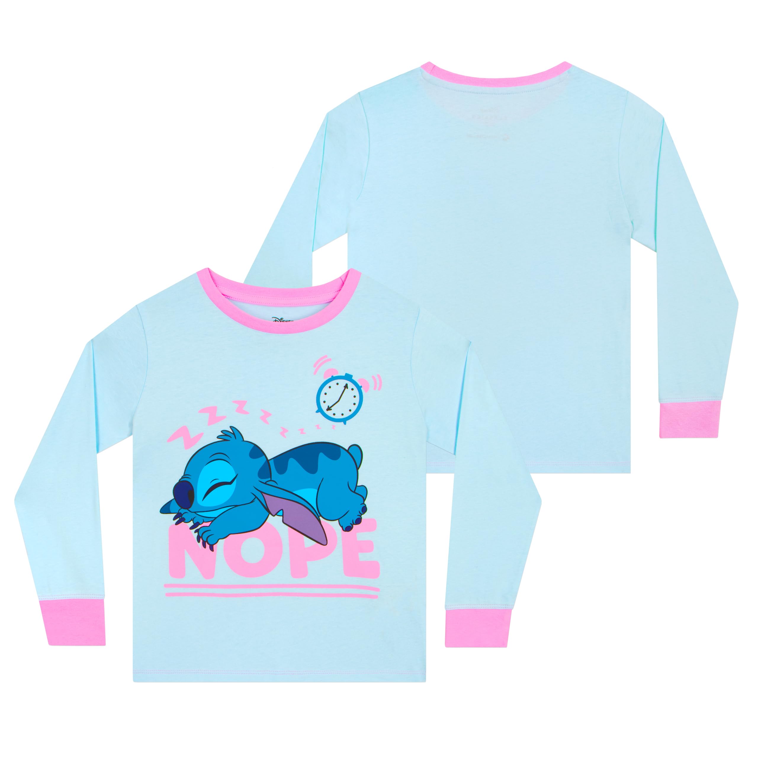 018 Pijama Lilo & Stitch Tie-Dye para Niñas | Talla 9-10 años | Ropa de Dormir Oficial Disney Azul