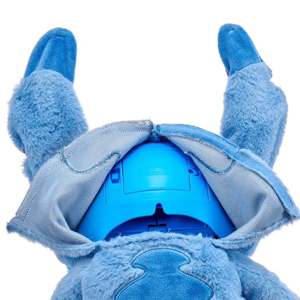 025 Disney Stitch Puppetronic by Real FX de Lilo & Stitch, Peluche Electrónico de 45 cm, 100+ Combinaciones de Acciones y Sonidos, Juguete Realista con Sensores y Reacciones, 6+ años, Famosa (TTC29000)