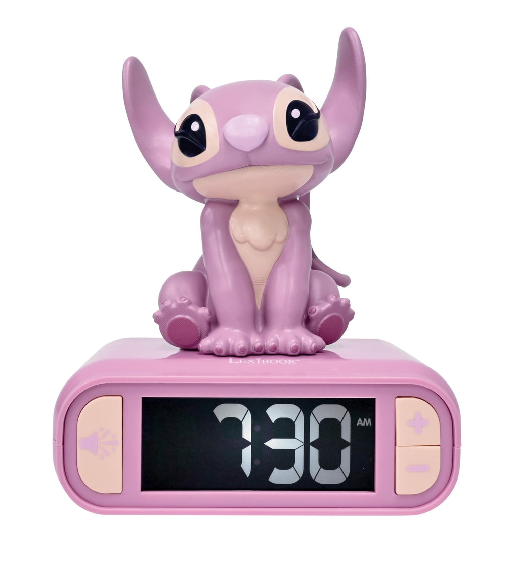 008  Reloj Despertador con luz Nocturna  de Ángel de Disney Lilo y Stitch de la marca LEXIBOOK