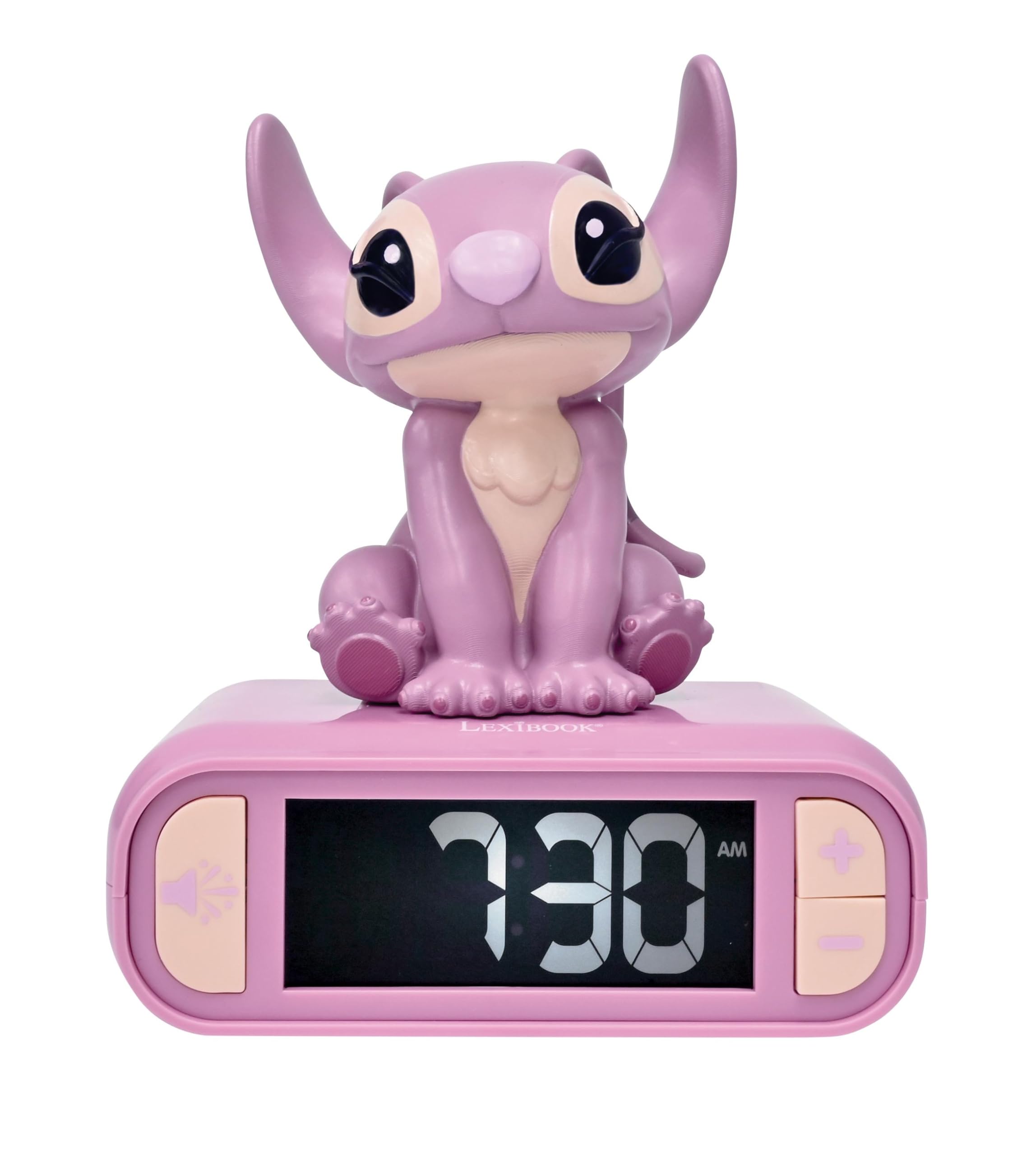 008  Reloj Despertador con luz Nocturna  de Ángel de Disney Lilo y Stitch de la marca LEXIBOOK