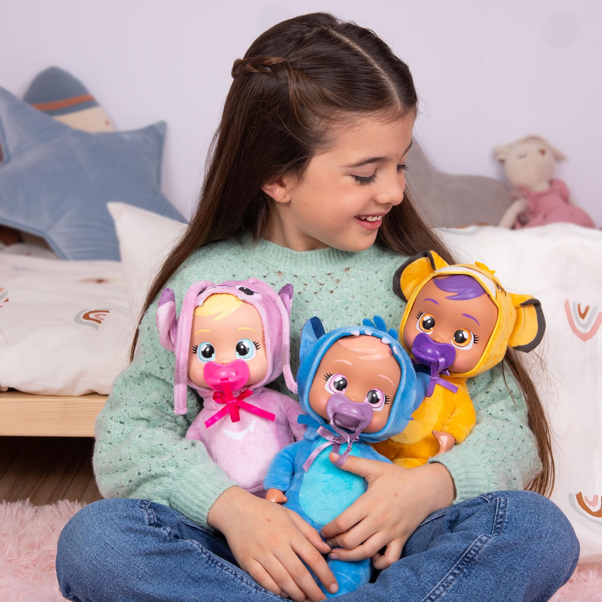 017 Bebé Llorón Stitch de Disney en formato Tiny Cuddles, Llora Lagrimas de Verdad Incluye Pijama Disney