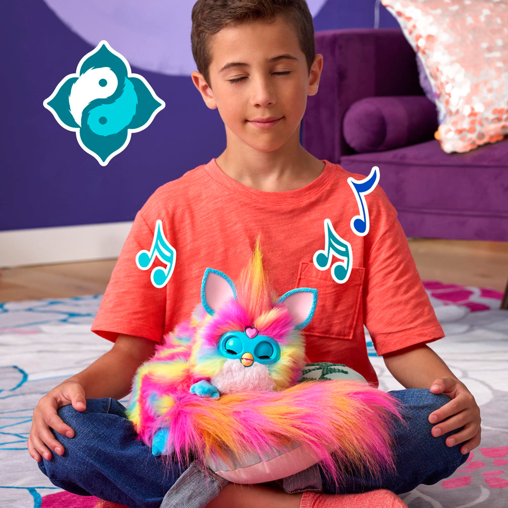 101 DJ Furby – Peluche Interactivo con música, Luces y Juegos – 5 Modos, más de 1.000 Combinaciones – Habla español y furbish – A Partir de 6 años