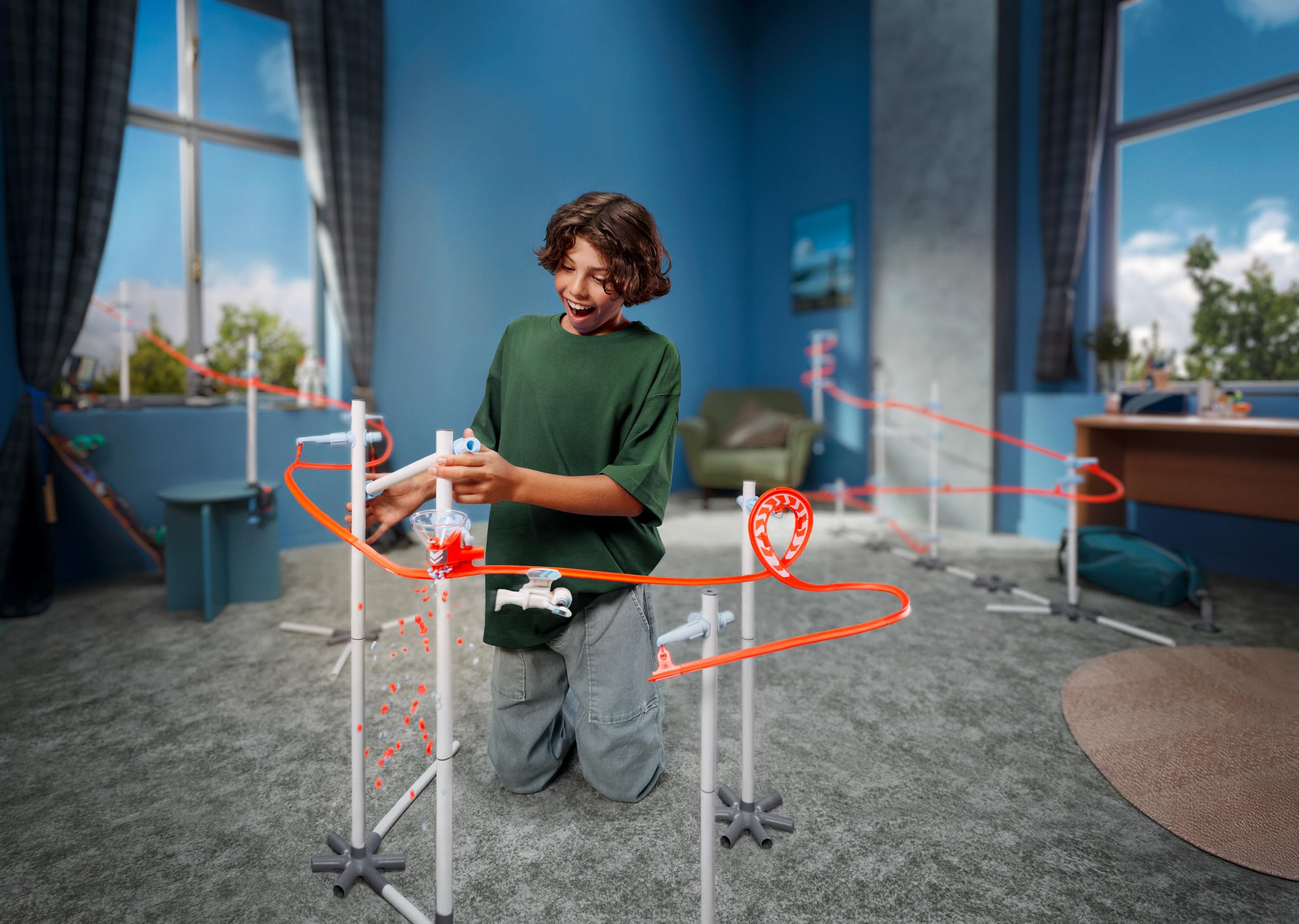 109 Juguete de construcción para Crear circuitos de carreras Marca Sky Trails | Starter Kit |