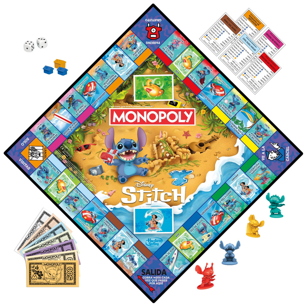 013 Juego de Mesa Monopoly Edición Disney Stitch
