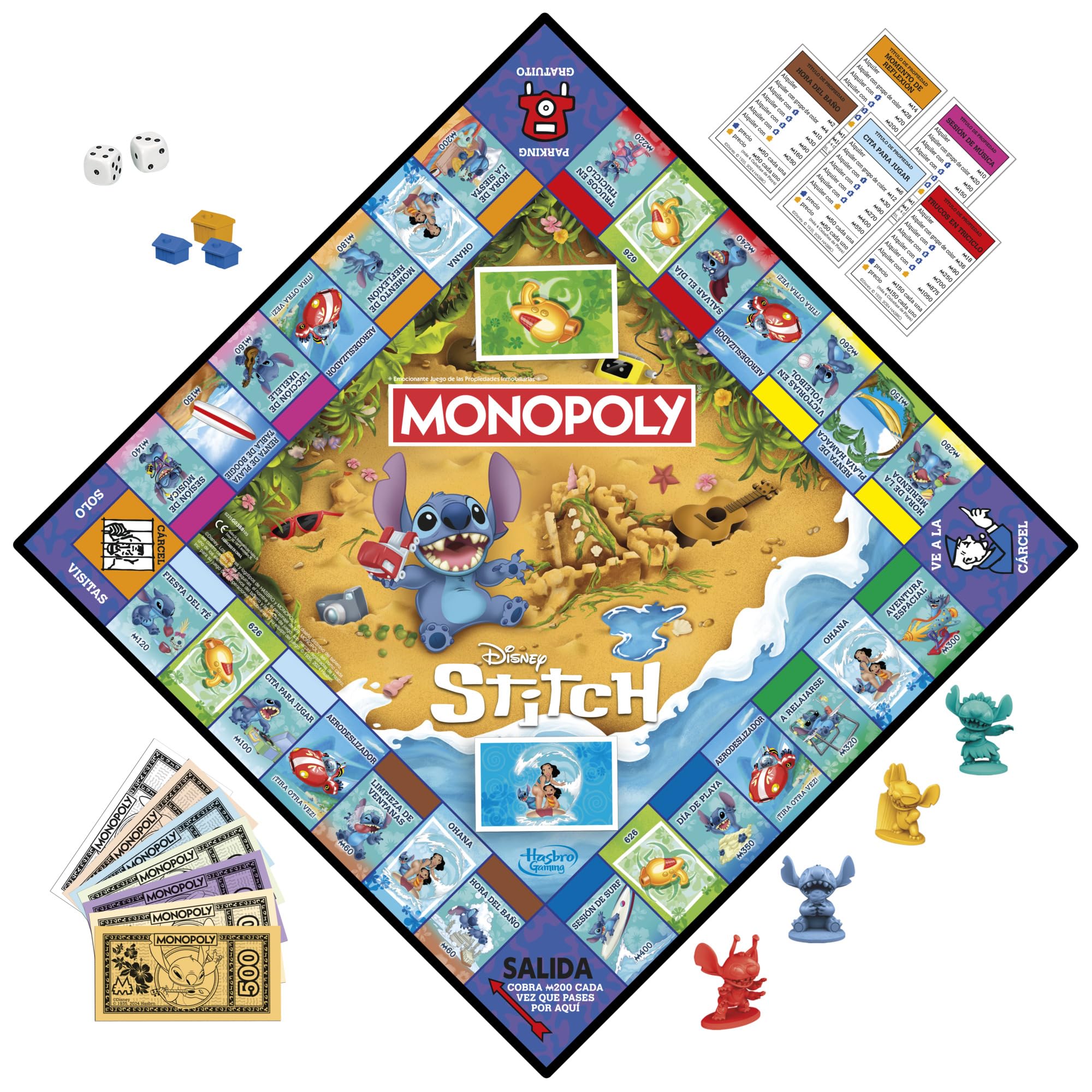 013 Juego de Mesa Monopoly Edición Disney Stitch