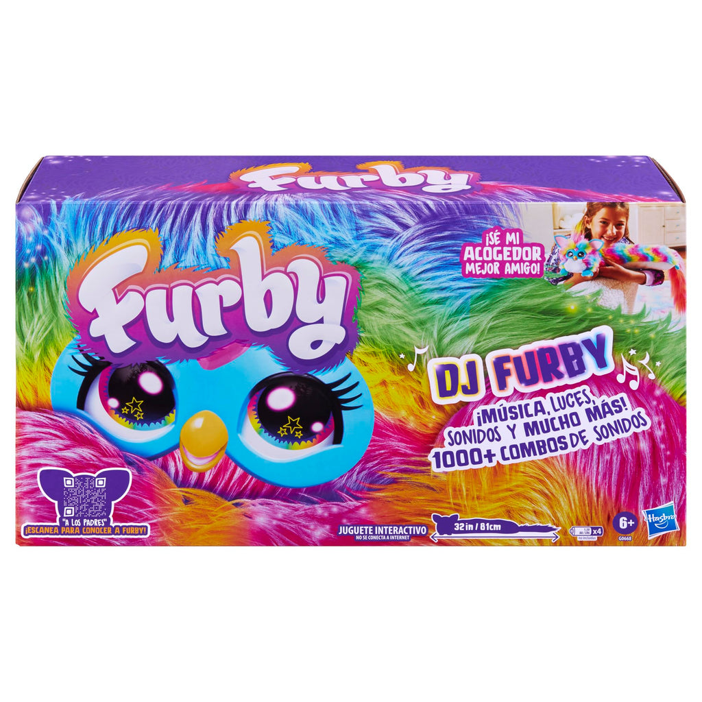 101 DJ Furby – Peluche Interactivo con música, Luces y Juegos – 5 Modos, más de 1.000 Combinaciones – Habla español y furbish – A Partir de 6 años