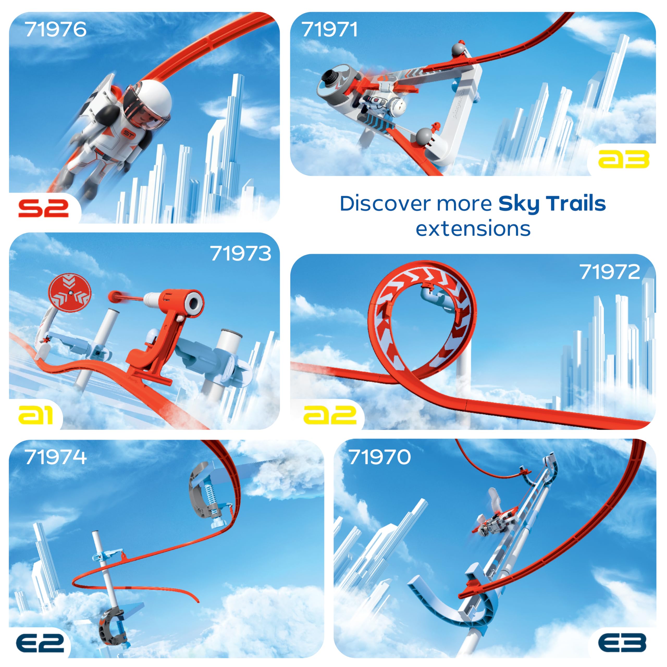 109 Juguete de construcción para Crear circuitos de carreras Marca Sky Trails | Starter Kit |