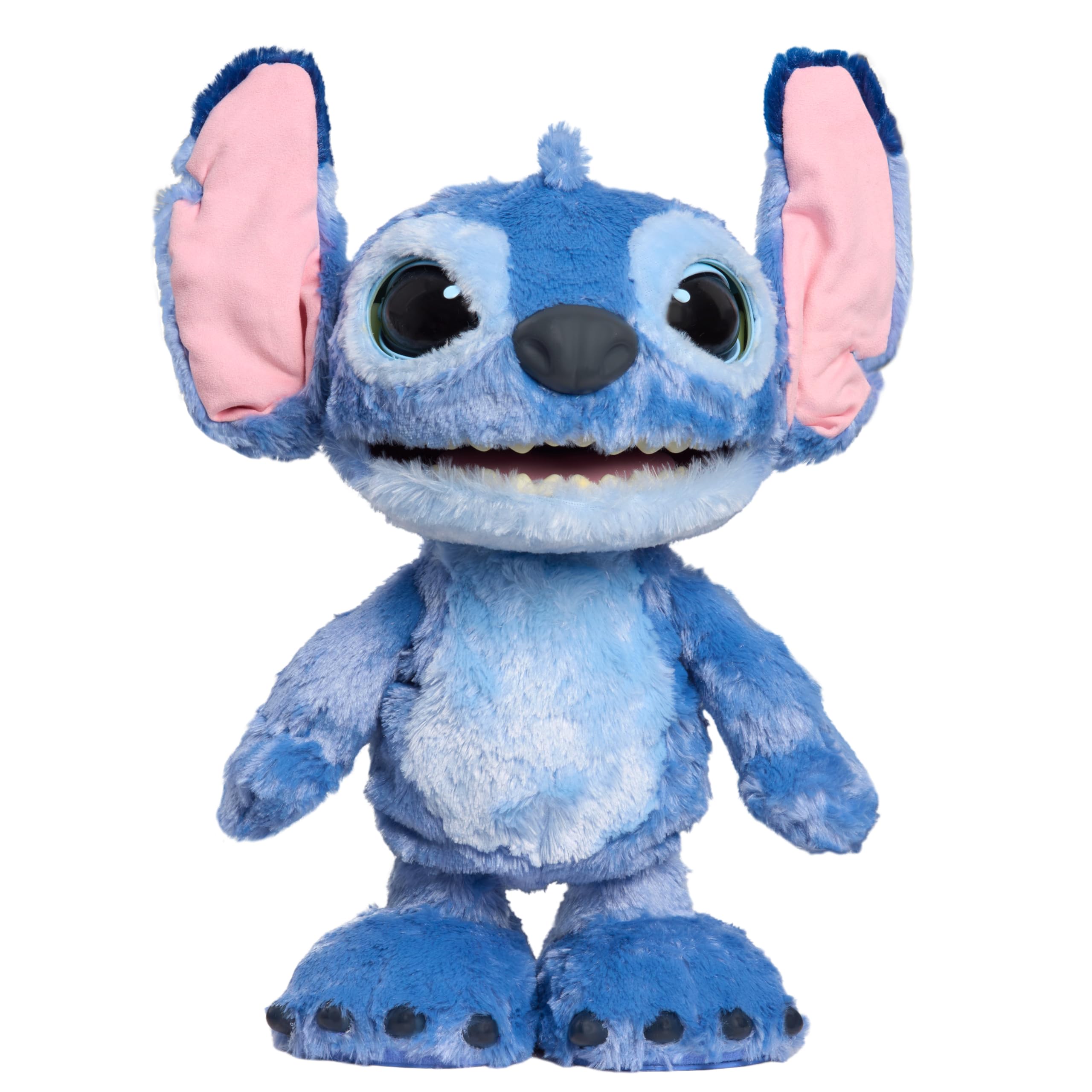 012 Just Play Peluche Interactivo Disney Ultimate Stitch, de 43 cm, más de 100 Sonidos y reacciones, se Mueve como el de Verdad, para niños a Partir de 3 años