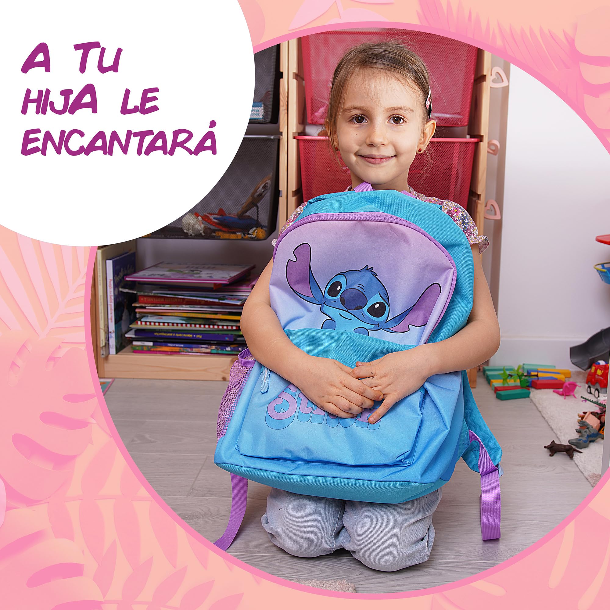024 Stitch - Mochila Stitch de Disney - Mochila Escolar para Niño y Niña