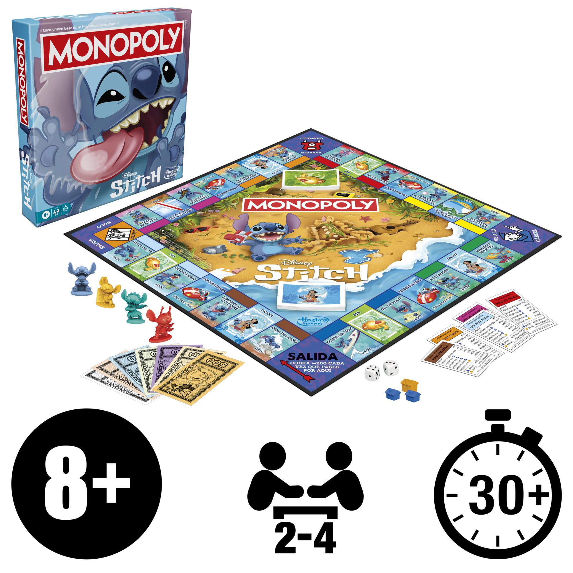013 Juego de Mesa Monopoly Edición Disney Stitch