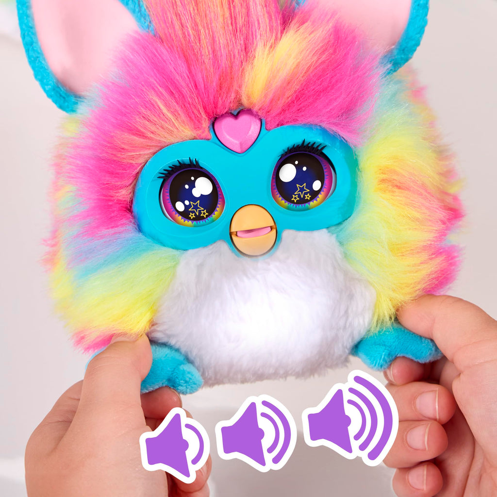 101 DJ Furby – Peluche Interactivo con música, Luces y Juegos – 5 Modos, más de 1.000 Combinaciones – Habla español y furbish – A Partir de 6 años