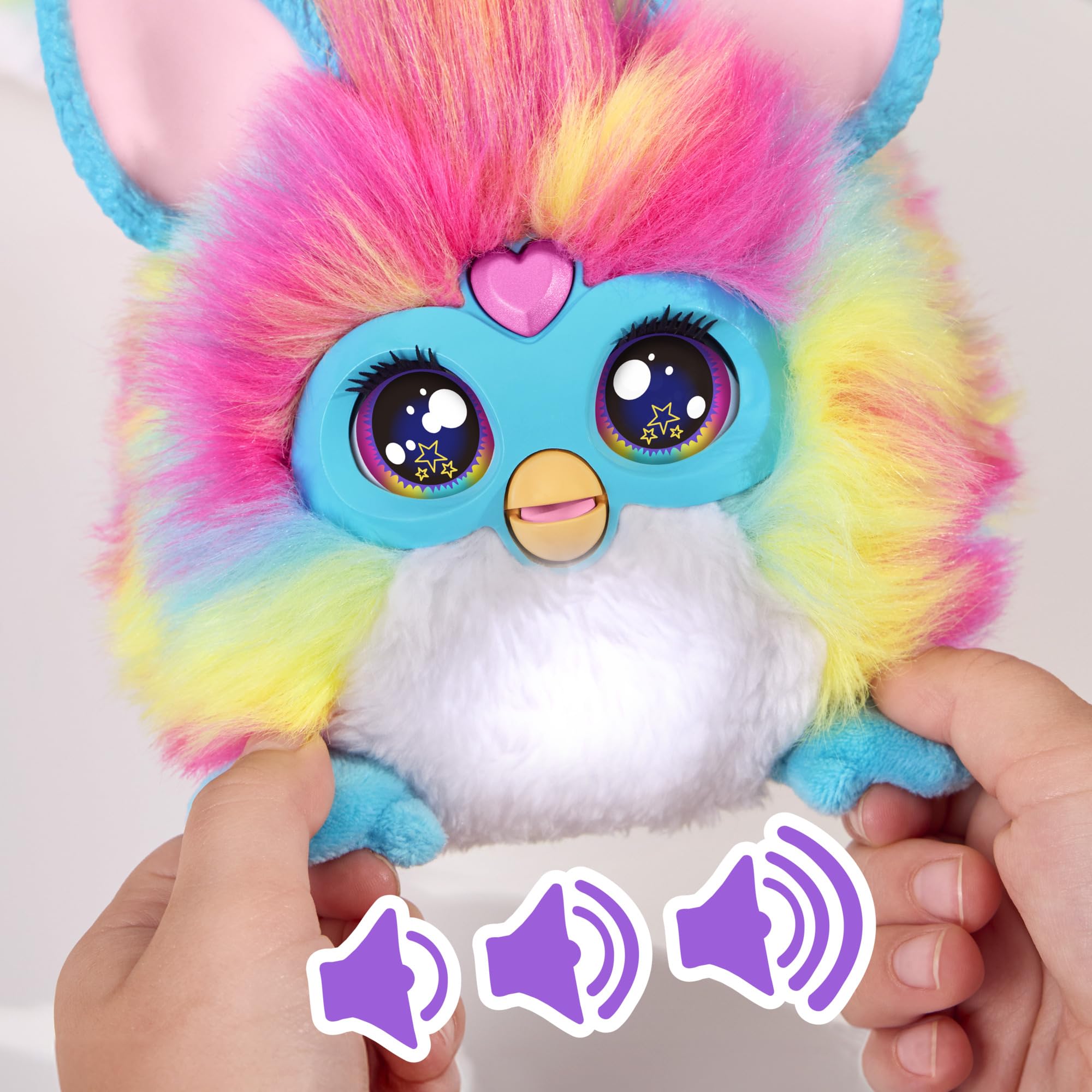 101 DJ Furby – Peluche Interactivo con música, Luces y Juegos – 5 Modos, más de 1.000 Combinaciones – Habla español y furbish – A Partir de 6 años