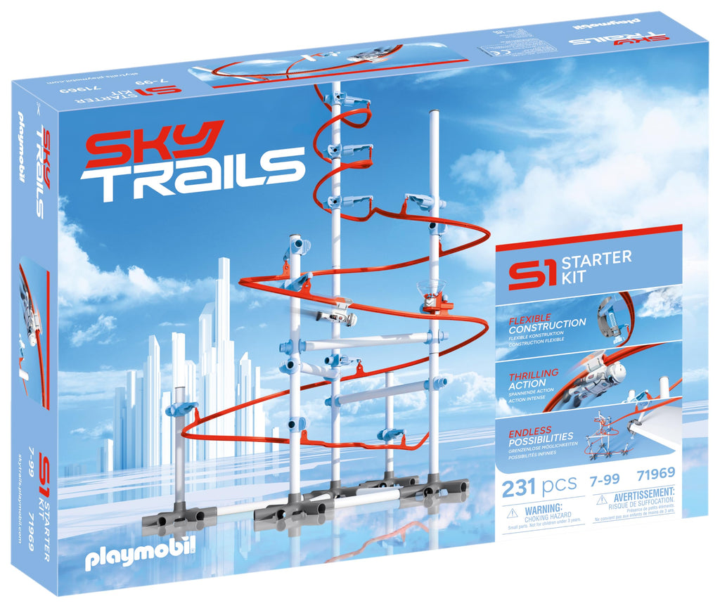 109 Juguete de construcción para Crear circuitos de carreras Marca Sky Trails | Starter Kit |