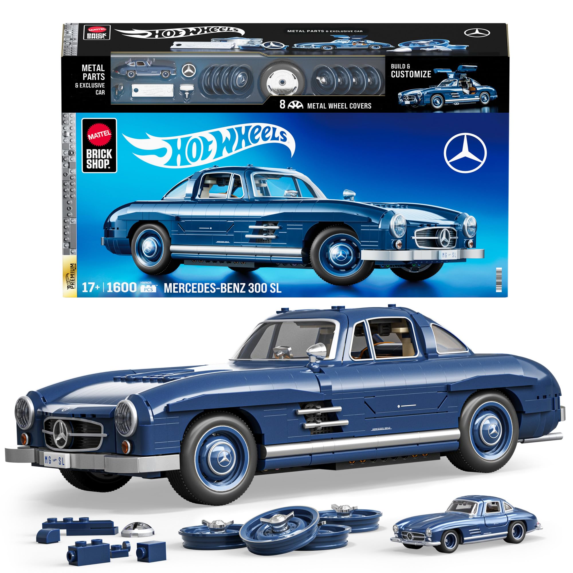 107 Maqueta premium de coche Mercedes-Benz 300 SL de Hot Wheels
