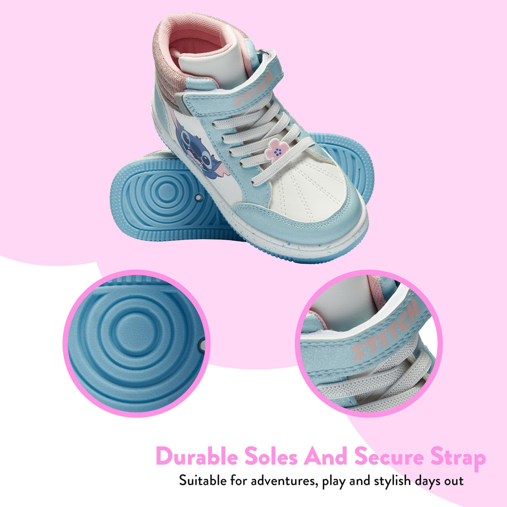 023 Disney Zapatos Niña, Hermosas Zapatillas Niña, Zapatos Lilo Y Stitch, Blanco 33