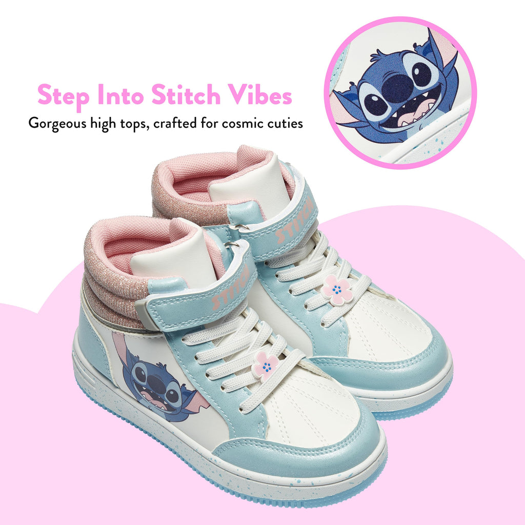 023 Disney Zapatos Niña, Hermosas Zapatillas Niña, Zapatos Lilo Y Stitch, Blanco 33