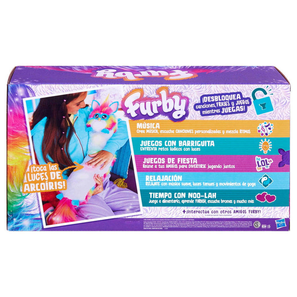 101 DJ Furby – Peluche Interactivo con música, Luces y Juegos – 5 Modos, más de 1.000 Combinaciones – Habla español y furbish – A Partir de 6 años
