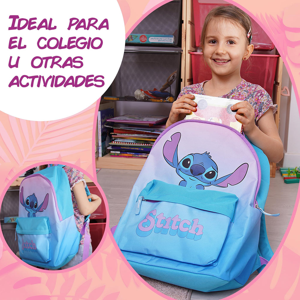 024 Stitch - Mochila Stitch de Disney - Mochila Escolar para Niño y Niña