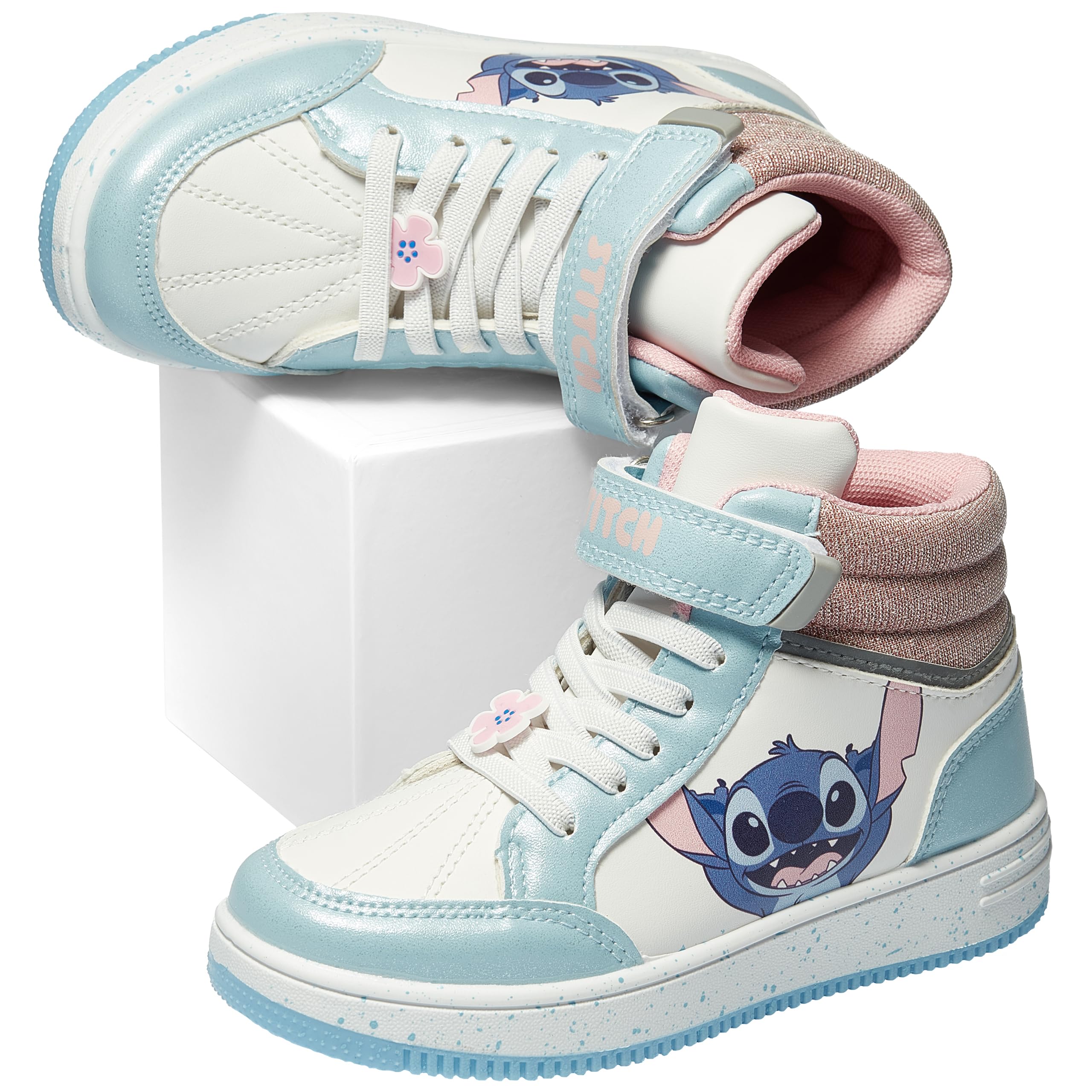 023 Disney Zapatos Niña, Hermosas Zapatillas Niña, Zapatos Lilo Y Stitch, Blanco 33